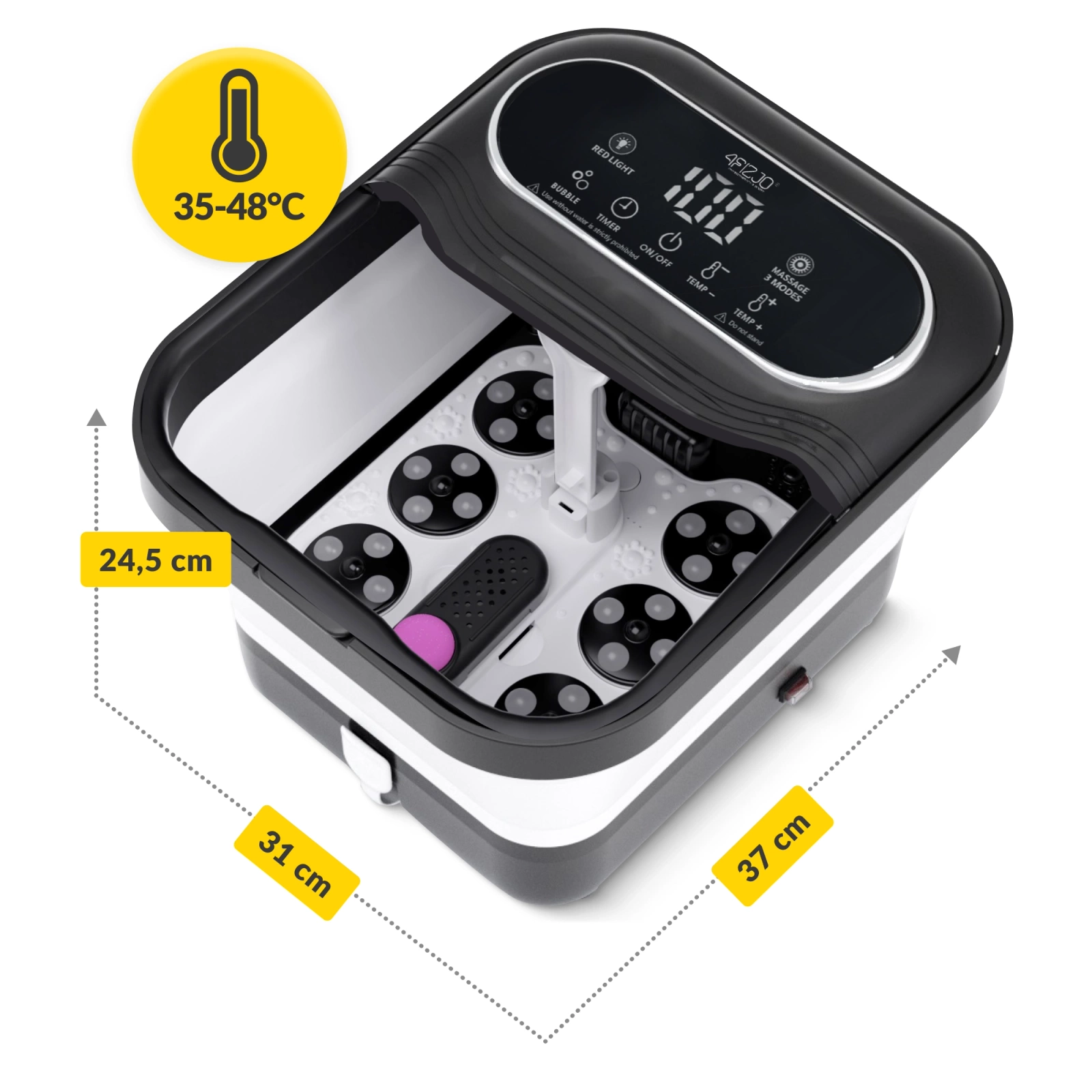 elektryczny masazer wodny do stop hydromasazer