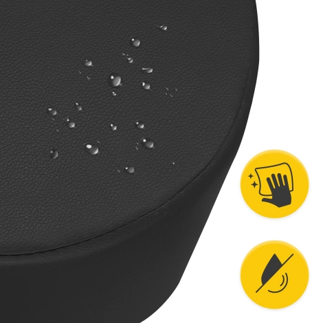 Taboret obrotowy do masażu PURE czarny