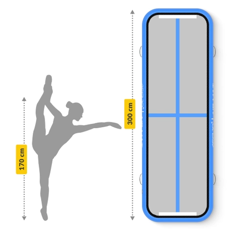 Ścieżka akrobatyczna AIR MAT 3 x 1 x 0,15 m