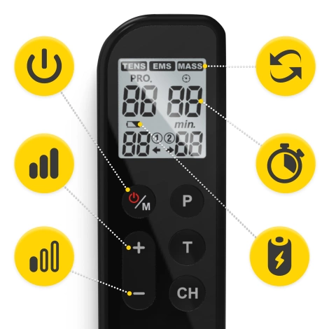 Elektrostymulator mięśni EVO 3w1