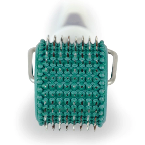 Wałek wieloigłowy do masażu twarzy Lyapko 3,5 bez niklu zielony