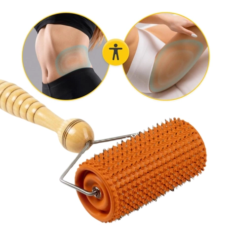 Wałek wieloigłowy do masażu Lyapko 5,0 bez niklu pomarańczowy