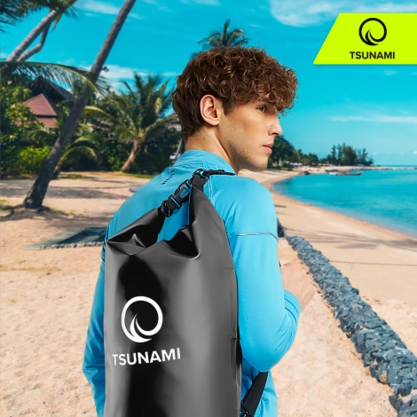Worek wodoodporny 20 litrów TSUNAMI czarny