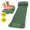 Dmuchany materac turystyczny jednoosobowy samopompujący Mountain Goat khaki