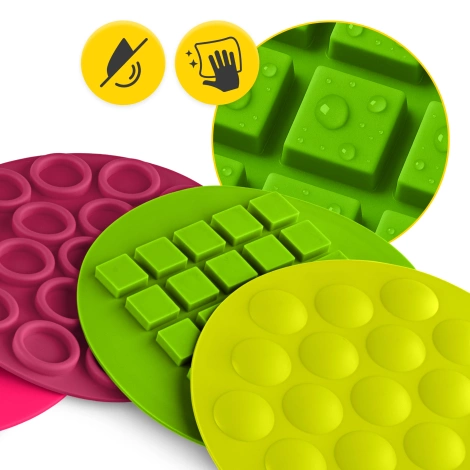 Dyski sensoryczne dla dzieci do zabawy 25 cm zestaw 10 sztuk