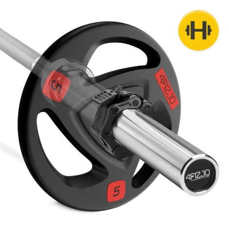 Zaciski na gryf olimpijski szczękowe 50 mm czarne