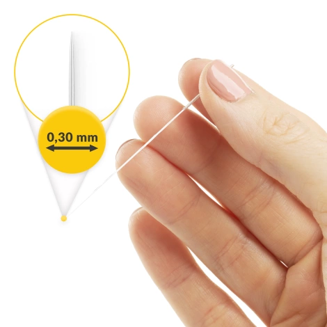 Igły do akupunktury z prowadnicą 100 szt. 0,3 x 60 mm