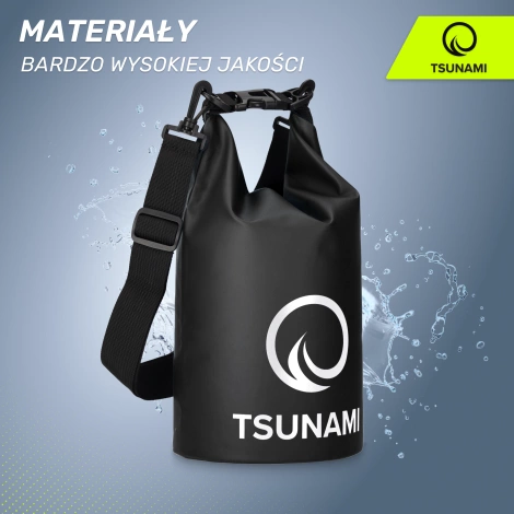 Worek wodoodporny 5 litrów TSUNAMI czarny