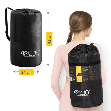 Duża mata do akupresury z poduszką klasyczna XL czarna