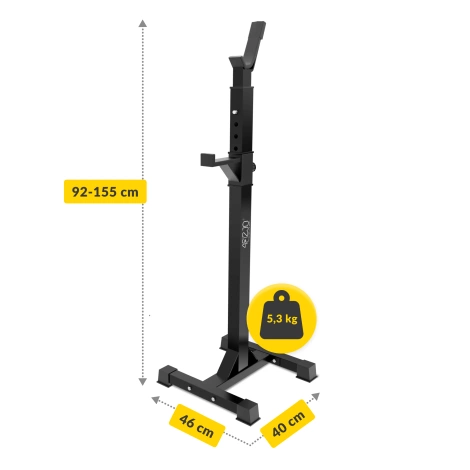 Stojaki regulowane na sztangę