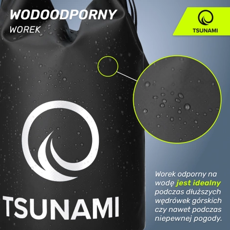 Worek wodoodporny 5 litrów TSUNAMI czarny
