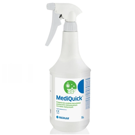 Preparat do dezynfekcji powierzchni Medilab MediQuick 1000 ml ze spryskiwaczem