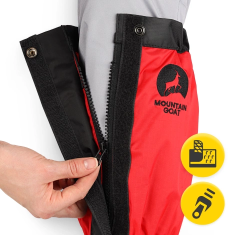 Stuptuty ochraniacze wodoodporne na buty uniwersalne czerwone