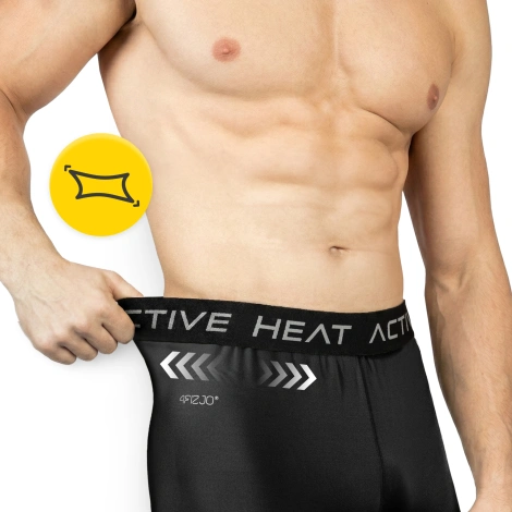 Spodnie termiczne unisex - czarne, rozmiar S