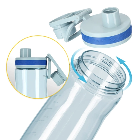 Butelka sportowa na wodę 850 ml niebieska