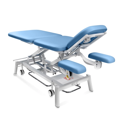 Stół do masażu i rehabilitacji elektryczny ERGO niebieski