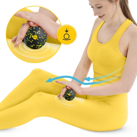 Piłeczka do masażu EPP 8 cm żółta