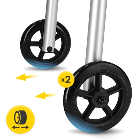 Balkonik aluminiowy dwufunkcyjny z kółkami
