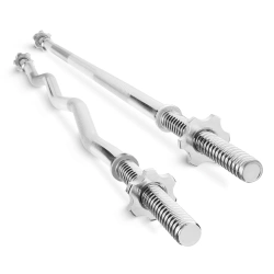 Zestaw 2 gryfów 120 cm - prosty i lekko łamany