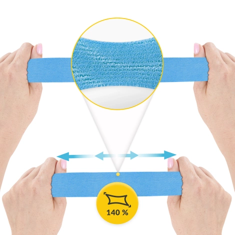 Taśma do kinesiotapingu 7,5 cm x 5 m