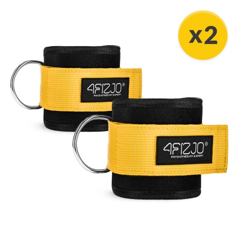 Opaski treningowe na kostki do wyciągu 2 szt. żółte