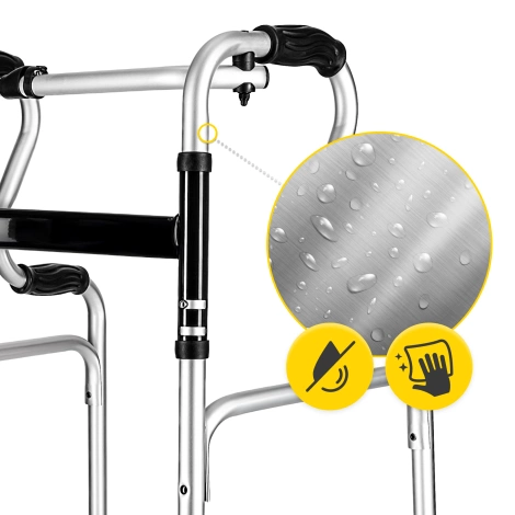 Balkonik aluminiowy dwufunkcyjny z kółkami