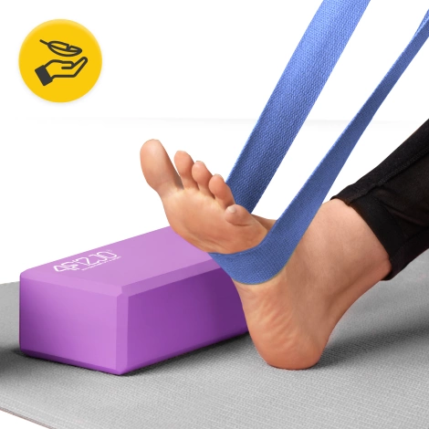 Pasek do jogi granatowy