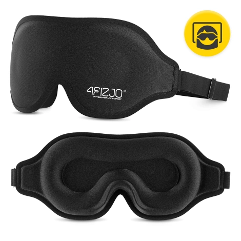 Jedwabna opaska na oczy do spania 3D