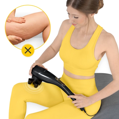 Ręczny masażer wibracyjny do ciała czarny