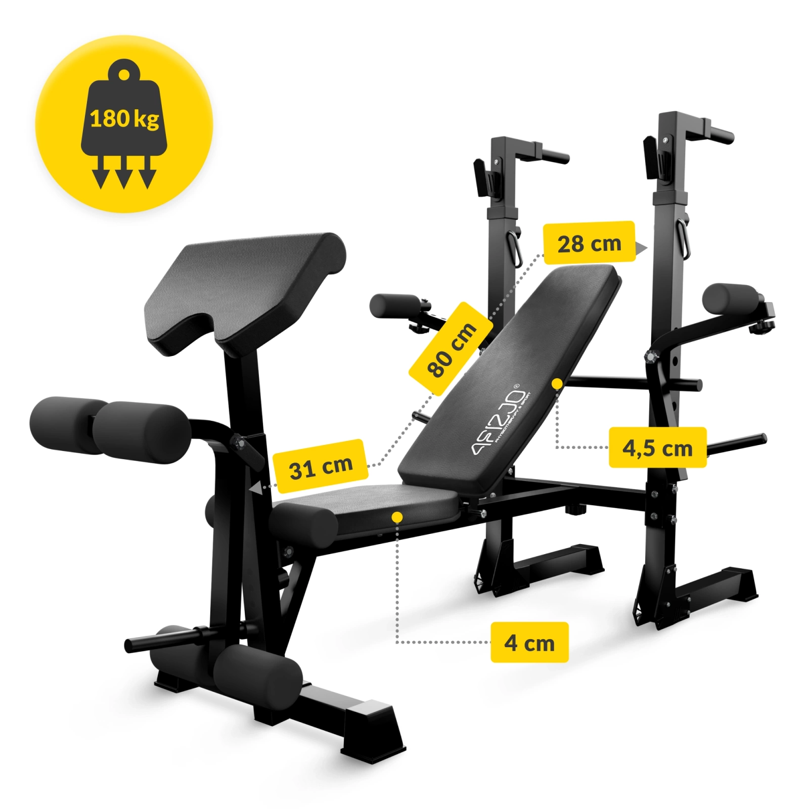 Zestaw kulturystyczny PRO 130 kg