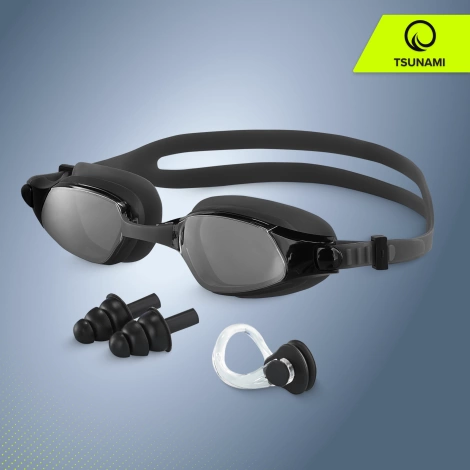 Okulary do pływania TSUNAMI czarne