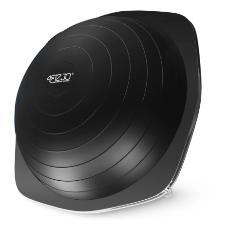 Półpiłka do balansowania równoważna z linkami czarna