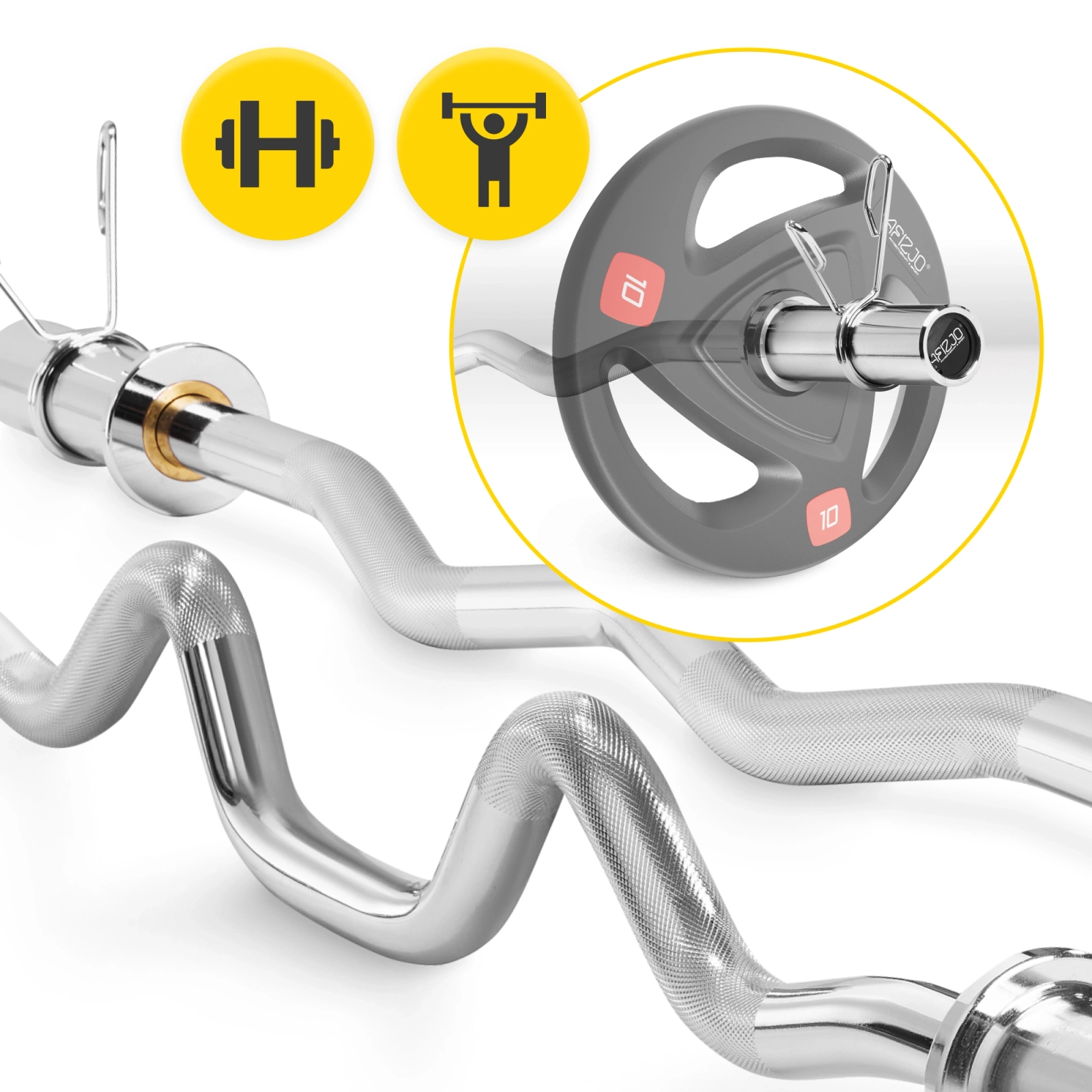Zestaw olimpijski 2 sztangi 120 cm