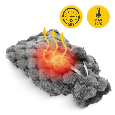 Termofor gumowy w pluszowym pokrowcu 2 litry