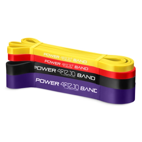Zestaw 4 gum oporowych do ćwiczeń POWER BAND