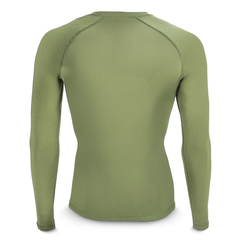 Koszulka termiczna unisex z długim rękawem - zielona, rozmiar M
