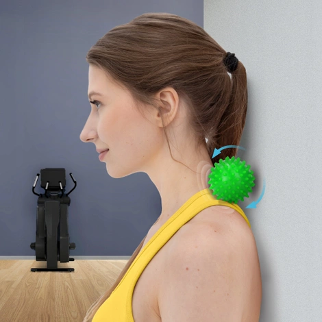 Podwójna piłka sensoryczna do masażu zielona