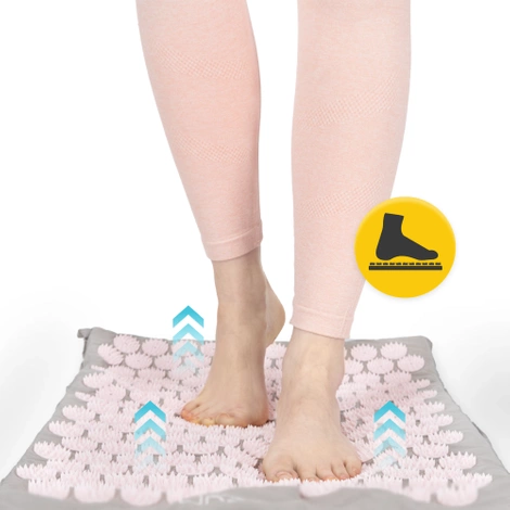 Mata do akupresury z poduszką klasyczna różowa