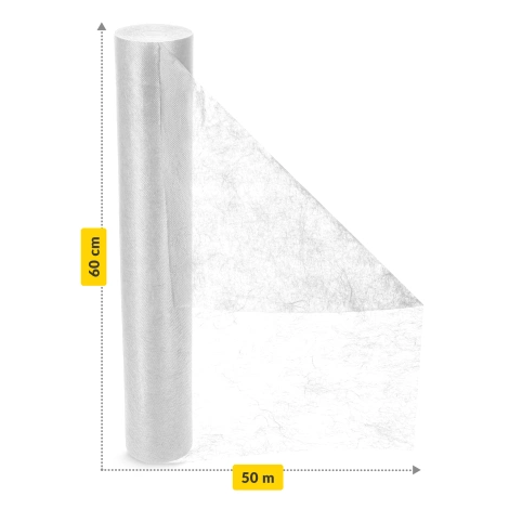 Podkład medyczny w rolce MED 60 cm x 50 m biały