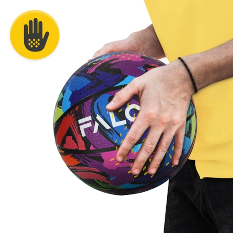 Piłka do koszykówki Falcon rozmiar 7 wielokolorowa