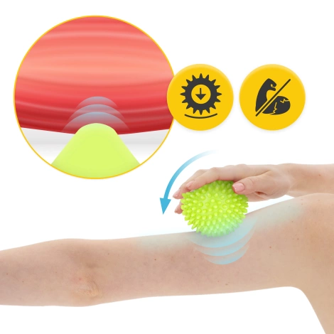 Piłka do masażu z kolcami SPIKE+ 9 cm