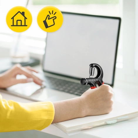 Ściskacz do rąk regulowany czerwony