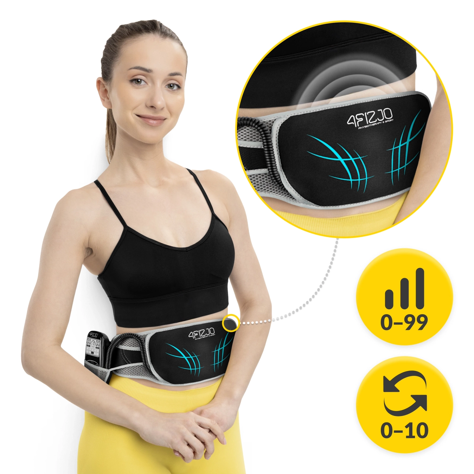 Pas EMS elektrostymulator mięśni brzucha