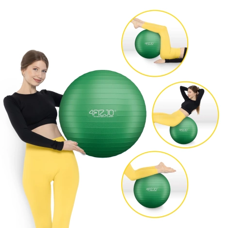 Piłka gimnastyczna dmuchana 55 cm zielona