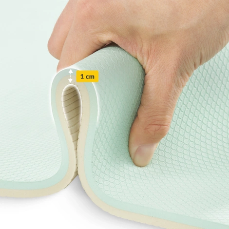 Mata do ćwiczeń i jogi antypoślizgowa TPE 1 cm zielona