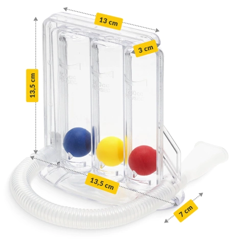 Spirometr oddechowy do ćwiczeń wdechu