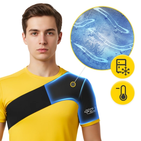 Elastyczny kompres żelowy na bark ciepło-zimno