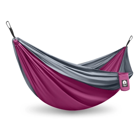 Hamak turystyczny jednoosobowy Mountain Goat szaro-różowy