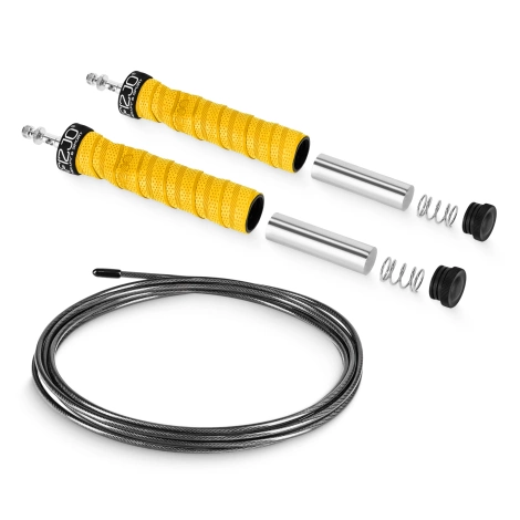 Skakanka bokserska z obciążeniem 3 m żółta