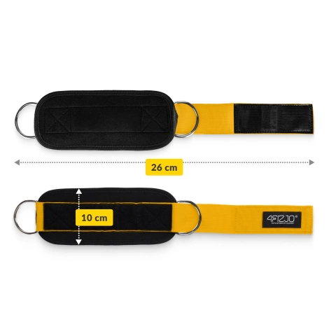 Opaski treningowe na kostki do wyciągu 2 szt. żółte